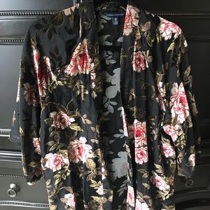 Velvet burnout Kimono